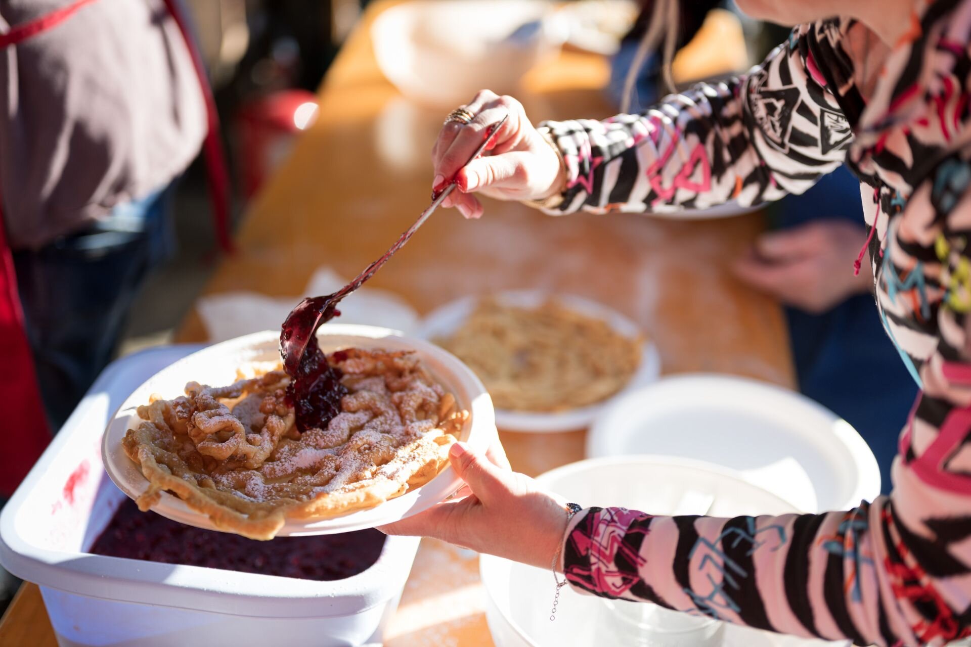 Eventi di gusto in Val di Fassa | © Archivio immagini ApT Val di Fassa - Imago Garage Le fortae, piatto tipico delle sagre in Val di Fassa | © Archivio immagini ApT Val di Fassa - Imago Garage