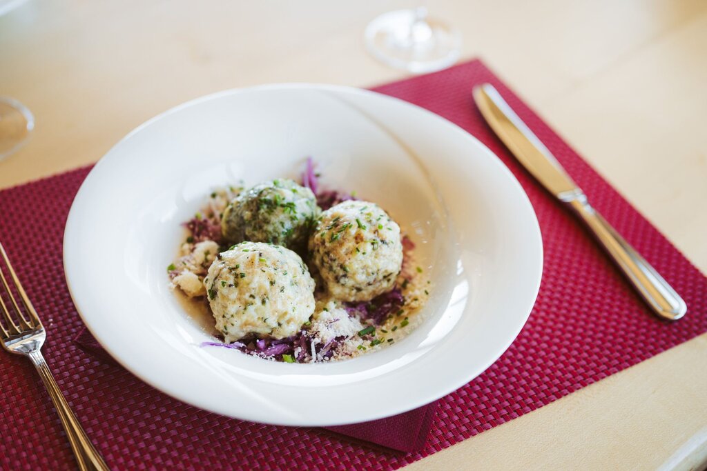 Canederli in Val di Fassa Piatto di canederli