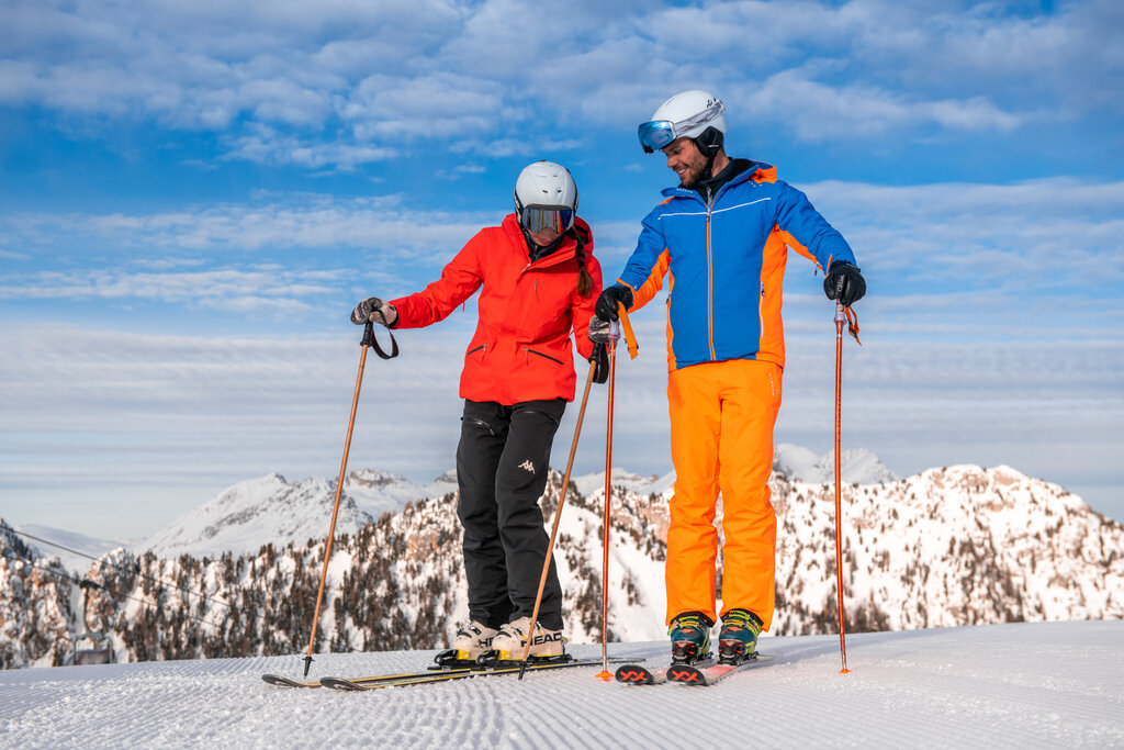 Sciare sulle Dolomiti Sciare sulle Dolomiti in Val di Fassa