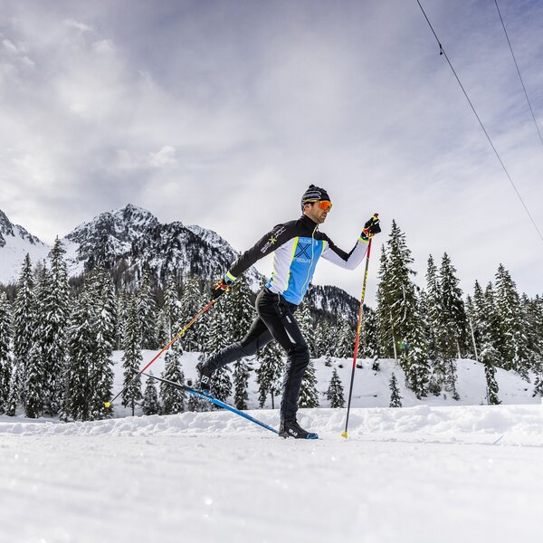 Sci di fondo | © Federico Modica  - Archivio Immagini ApT Val di Fassa Sci di fondo in Val di Fassa, Dolomiti | © Federico Modica  - Archivio Immagini ApT Val di Fassa