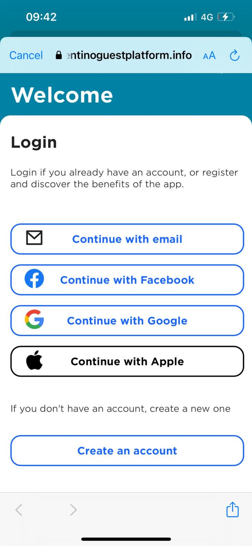 1 Accedi Registrati Con Email O Social EN 1 Accedi Registrati Con Email O Social EN