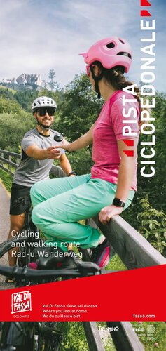 Cartina pista ciclopedonale Val di Fassa Cartina pista ciclopedonale Val di Fassa